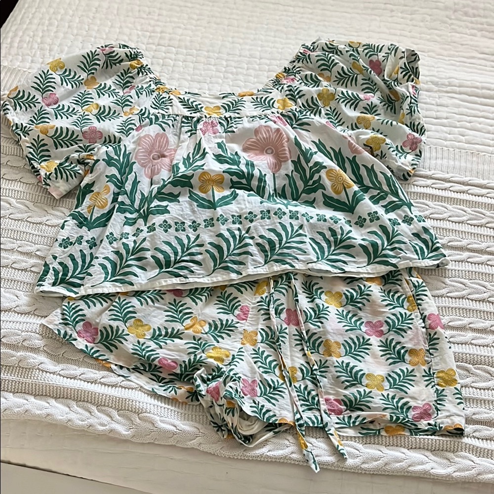 Floral Print Two-Piece Set